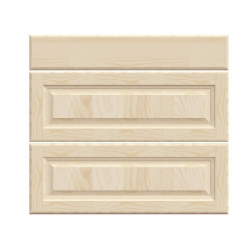 Mon Espace Maison - Facade tiroir cuisine pin massif brut