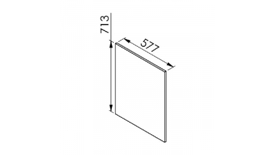 Joue Perla larg. 58cm x H71.3cm