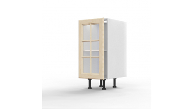 Meuble bas Pennsylvania 1 porte vitrée L40xH71,5xP56