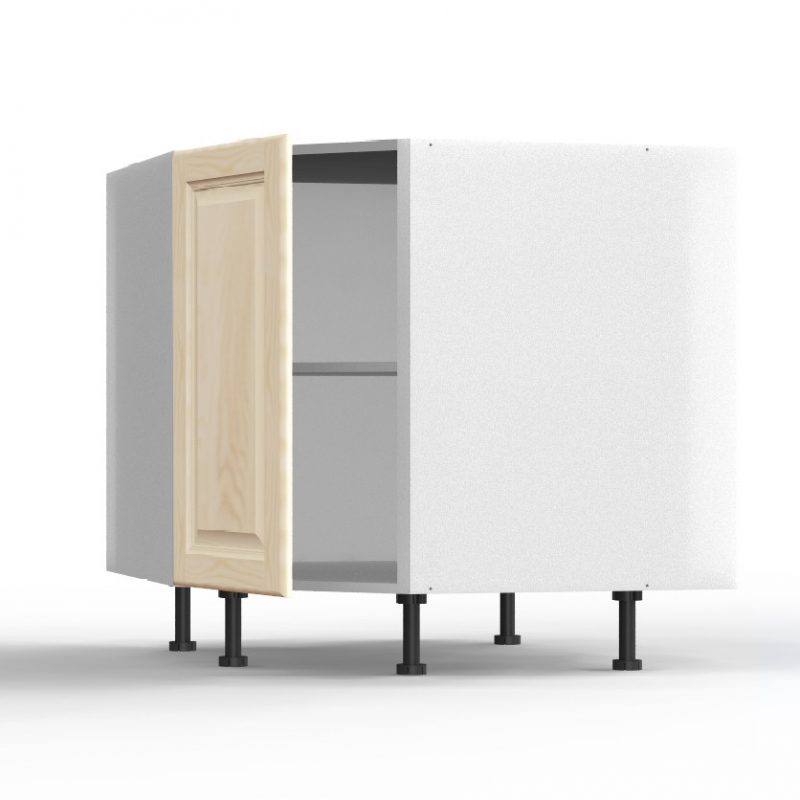 Meuble bas d'angle Pennsylvania 1 porte pleine L40xH71,5xP55.5