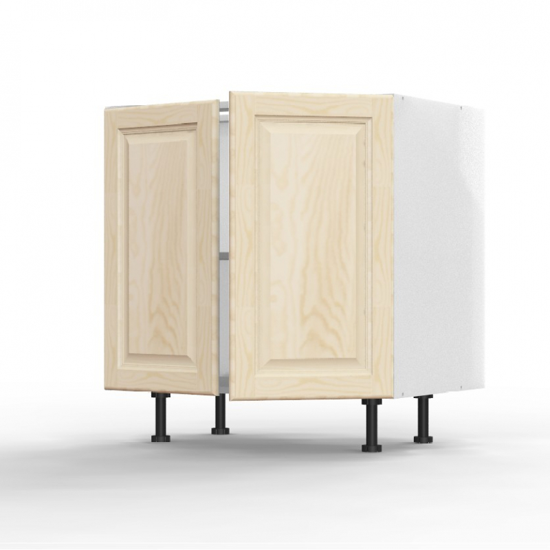 Meuble bas Pennsylvania 2 portes pleines L80xH71,5xP56