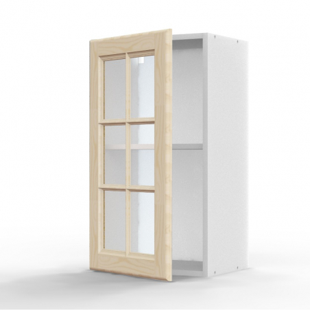 Meuble haut Pennsylvania 1 porte vitrée L40xH71,5xP30