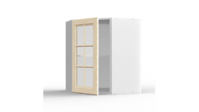 Meuble haut d'angle Pennsylvania 1 porte vitrée L40xH71,5xP29.5