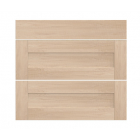 Meuble bas chêne massif brut 3 tiroirs larg. 80cm x H71.5cm