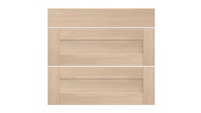 Meuble bas chêne massif brut 3 tiroirs larg. 80cm x H71.5cm