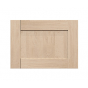 Colonne chêne massif brute 1 porte relevante alu vitrée - 1 porte - 1 tiroir larg. 60cm x H156.6cm