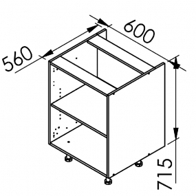 Meuble bas Champêtre  L60