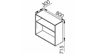 Meuble haut Champêtre L80