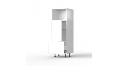 Colonne Epure 1 MO - 1 porte - 1 tiroir larg. 60cm x H156.6cm