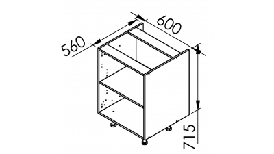 Meuble bas Structura L60