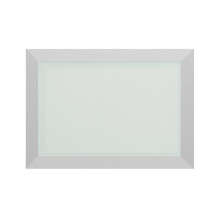 Façade cadre aluminium vitrage sablé larg. 60cm x H42.5cm