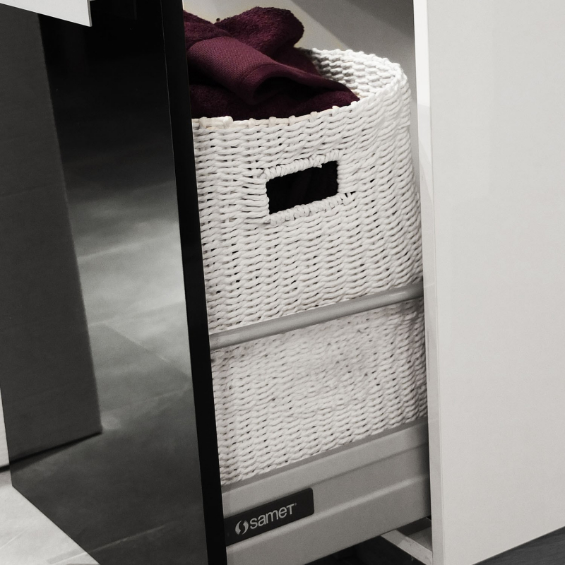 Kit coulisse tiroir Ma-créa amortissable pour colonne
