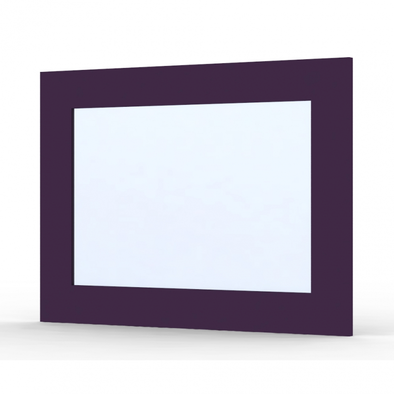 Miroir Ma-créa Parma aubergine brillant