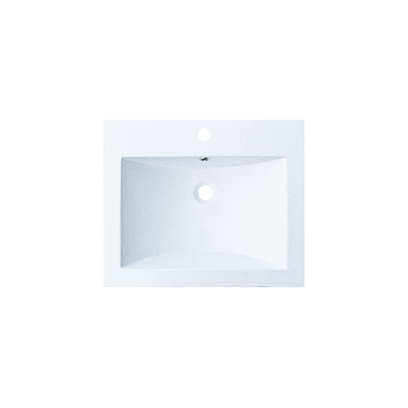 Plan vasque résine blanche larg. 60cm