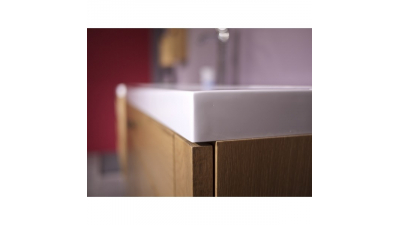 Plan vasque résine blanche larg. 80cm