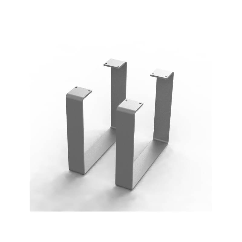 Pieds Ma-créa U alu anodisé pour colonne