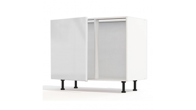 Meuble bas d'angle Epure 1 porte 60cm larg. 100cm x H71.5cm