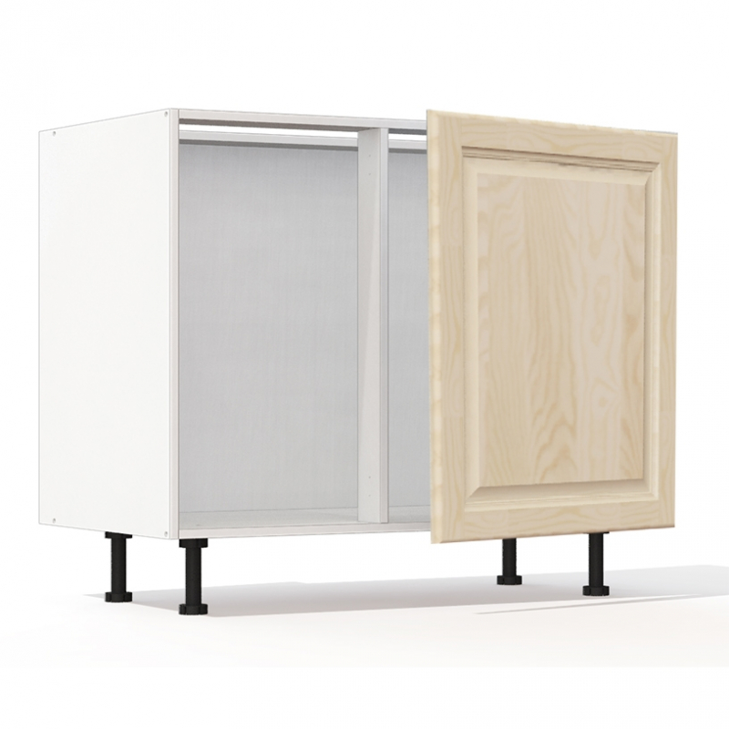 Meuble bas d'angle Pennsylvania 1 porte pleine L60xH71,5xP55.5