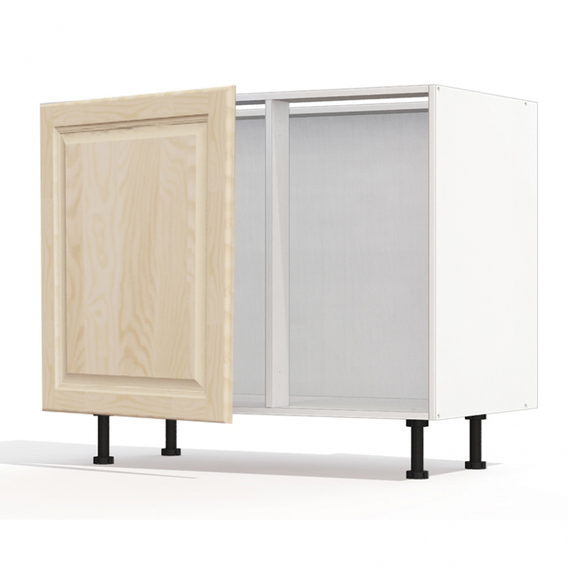 Meuble bas d'angle Pennsylvania 1 porte pleine L60xH71,5xP55.5