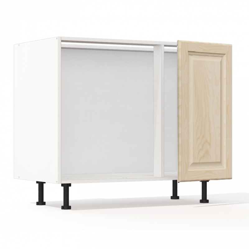 Meuble bas d'angle Pennsylvania 1 porte pleine L40xH71,5xP55.5