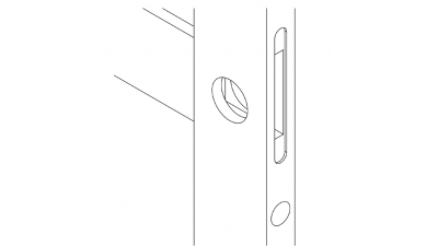 Porte coulissante Vienna larg. 73cm