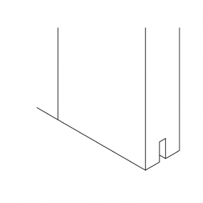 Porte coulissante London larg. 83cm