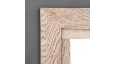 Habillage chêne brut pour système coulissant à galandage