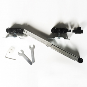 Système coulissant en applique chêne brut