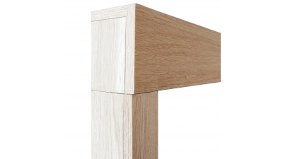 Système coulissant en applique chêne brut