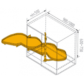 Aménagement d'angle ouverture gauche