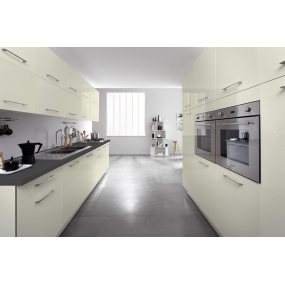 Mon Espace Maison - Joue cuisine stratifie vanille brillant chants bicolores