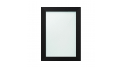 Porte Aluminia noir dépoli larg.40 CM