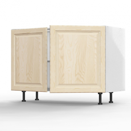 Meuble bas Pennsylvania 2 portes pleines L120xH71,5xP56