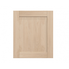 Meuble bas d'angle sous évier chêne massif brut 1 porte 60cm larg. 100cm x H71.5cm