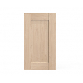 Meuble bas d'angle sous évier chêne massif brut 1 porte 40cm larg. 100cm x H71.5cm