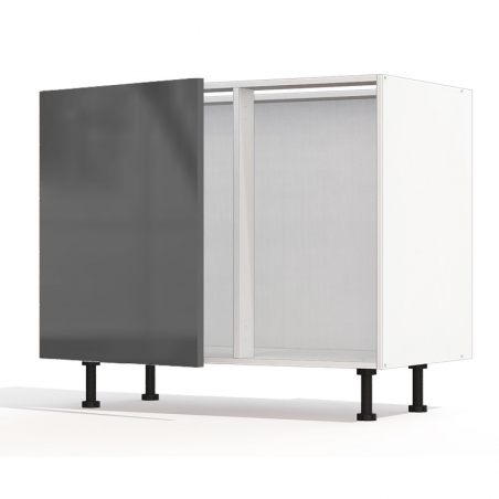 Meuble bas d'angle sous évier Perla 1 porte 60cm larg. 100cm x H71.5cm