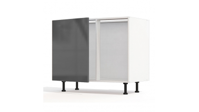 Meuble bas d'angle sous évier Perla 1 porte 60cm larg. 100cm x H71.5cm