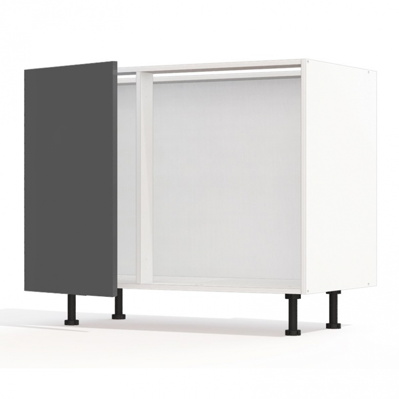 Meuble bas d'angle sous évier Perla 1 porte 40cm larg. 100cm x H71.5cm