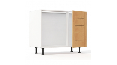 Meuble bas d'angle Design' L100