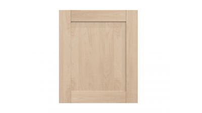 Meuble bas d'angle sous évier chêne massif brut 1 porte 60cm larg. 100cm x H71.5cm