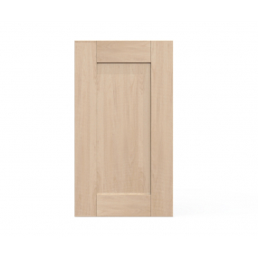 Meuble bas d'angle sous évier chêne massif brute 1 porte 40cm larg. 100cm x H71.5cm