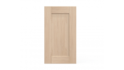 Meuble bas d'angle sous évier chêne massif brute 1 porte 40cm larg. 100cm x H71.5cm