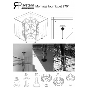 Tourniquet 2 plateaux métal