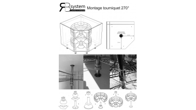 Tourniquet 2 plateaux métal