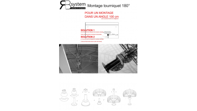 Tourniquet 2 plateaux métal