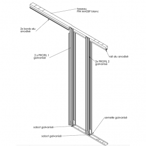 Système coulissant à galandage
