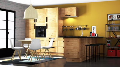Mon Espace Maison - Plinthe cuisine chene massif