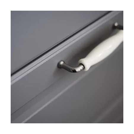 Cuisine moulurée couleur gris satiné │ Mon Espace Maison